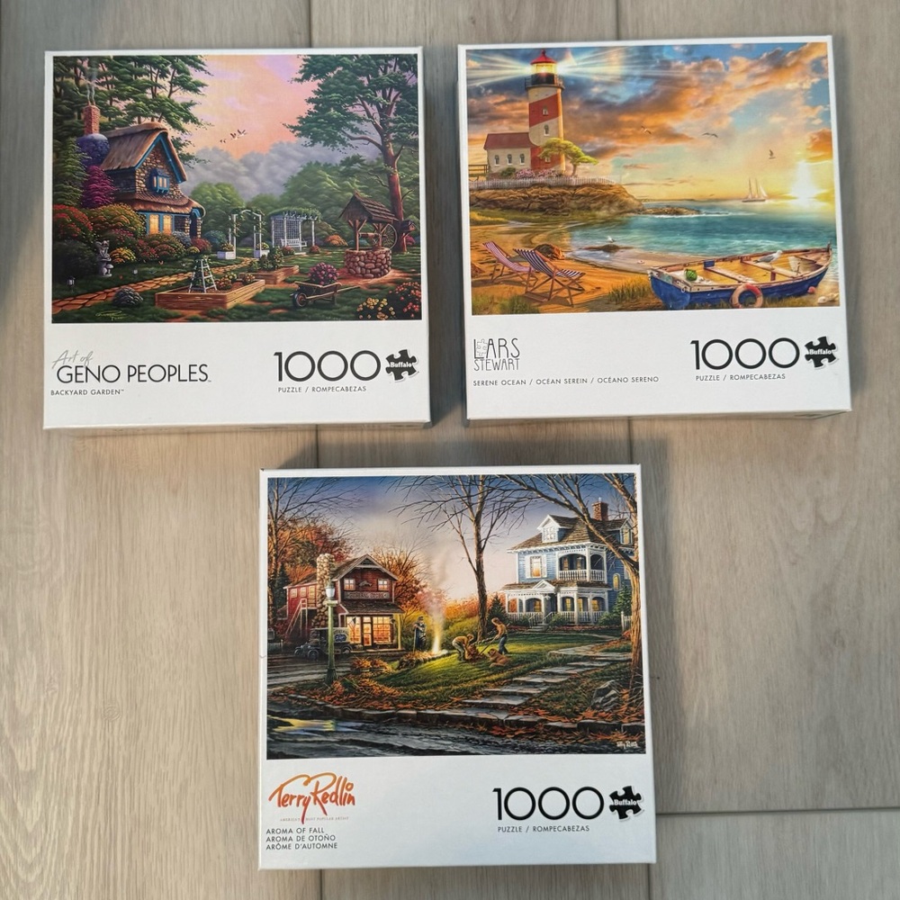 Buffalo Games Jigsaw Puzzles – Bundle of 3